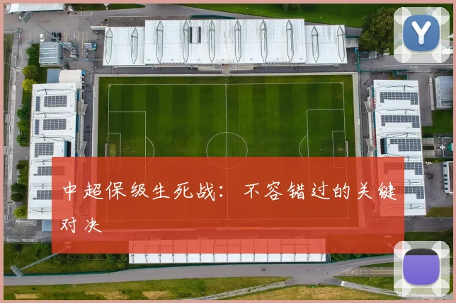 中超保级生死战:不容错过的关键对决